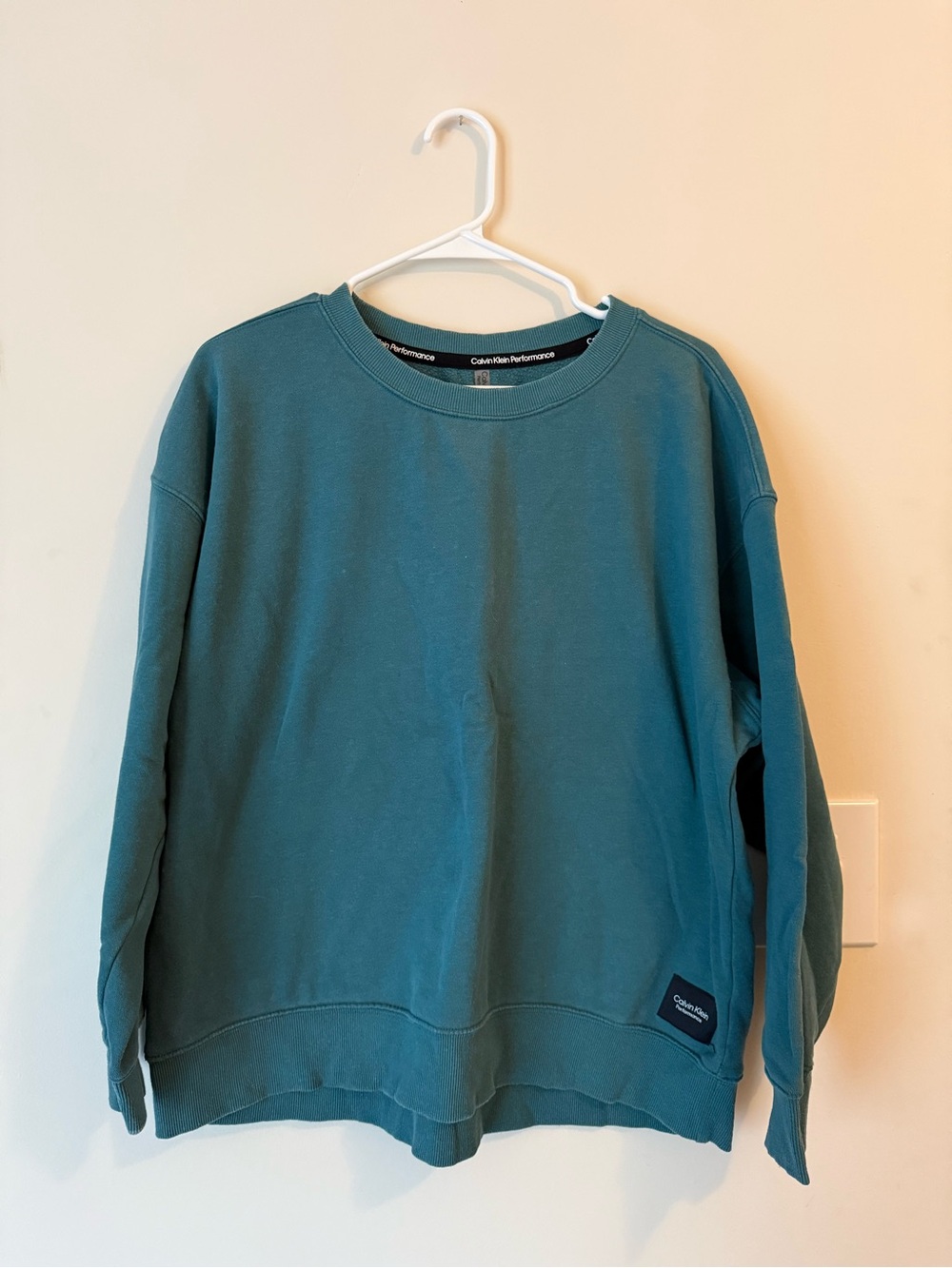 Calvin Klein Performance Women’s Oversized Teal Crewneck Sweatshirt
